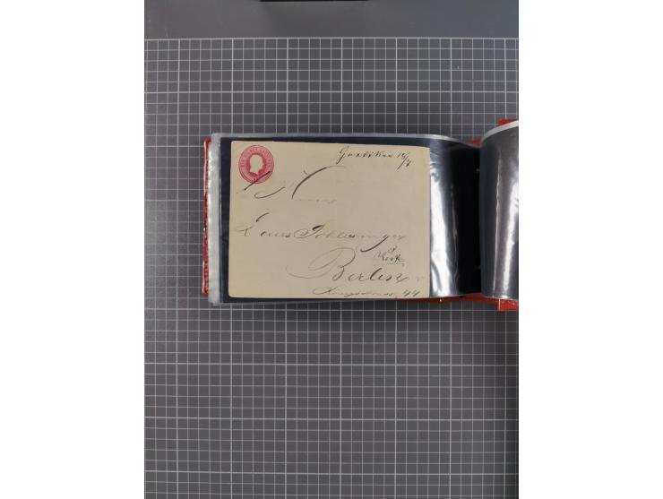 1850/67, kleiner Sammlungsbestand mit Marken, Briefstücken, Einheiten und rund 180 Briefen und Ganzsachen, dabei kleine Numme