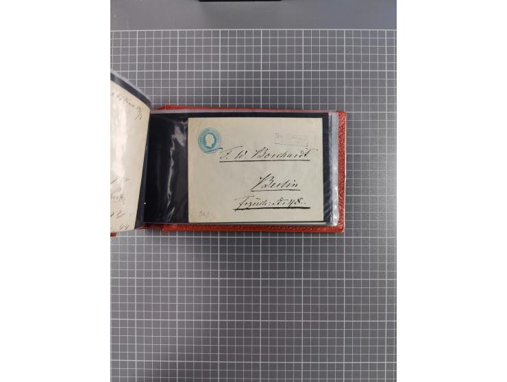 1850/67, kleiner Sammlungsbestand mit Marken, Briefstücken, Einheiten und rund 180 Briefen und Ganzsachen, dabei kleine Numme