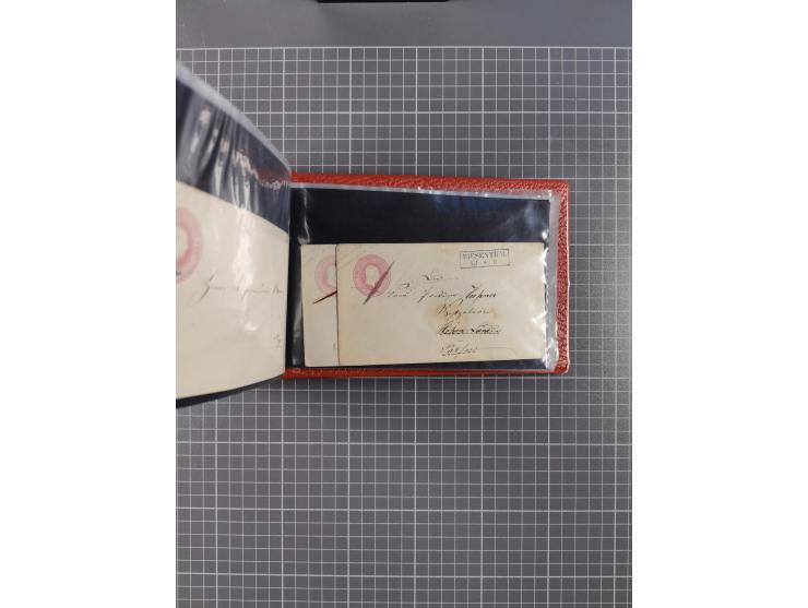 1850/67, kleiner Sammlungsbestand mit Marken, Briefstücken, Einheiten und rund 180 Briefen und Ganzsachen, dabei kleine Numme