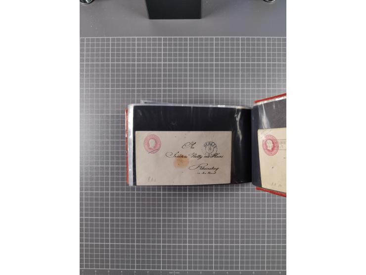 1850/67, kleiner Sammlungsbestand mit Marken, Briefstücken, Einheiten und rund 180 Briefen und Ganzsachen, dabei kleine Numme