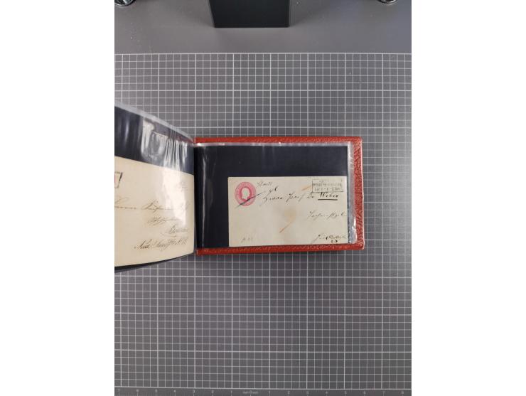 1850/67, kleiner Sammlungsbestand mit Marken, Briefstücken, Einheiten und rund 180 Briefen und Ganzsachen, dabei kleine Numme