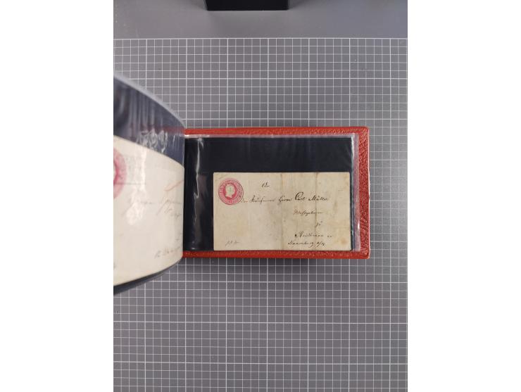 1850/67, kleiner Sammlungsbestand mit Marken, Briefstücken, Einheiten und rund 180 Briefen und Ganzsachen, dabei kleine Numme