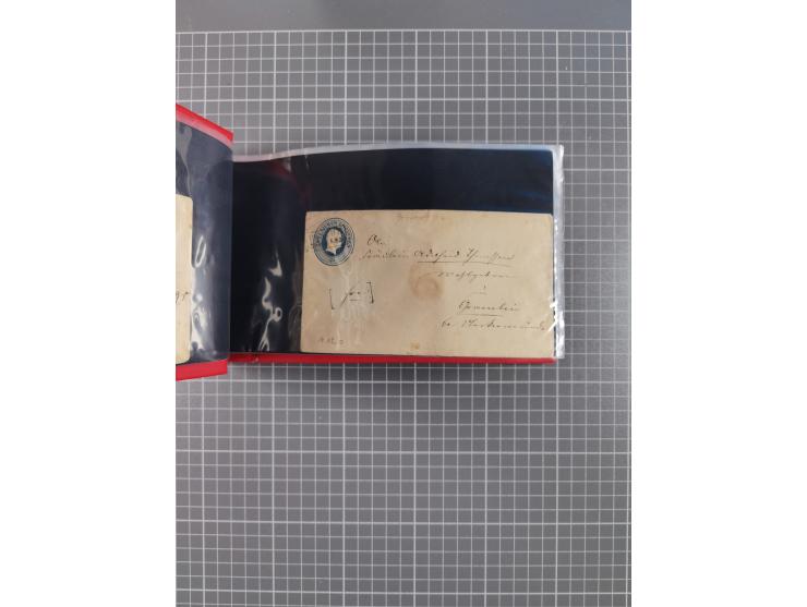 1850/67, kleiner Sammlungsbestand mit Marken, Briefstücken, Einheiten und rund 180 Briefen und Ganzsachen, dabei kleine Numme