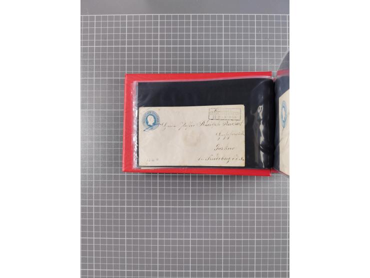 1850/67, kleiner Sammlungsbestand mit Marken, Briefstücken, Einheiten und rund 180 Briefen und Ganzsachen, dabei kleine Numme