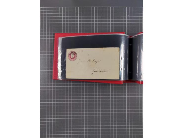 1850/67, kleiner Sammlungsbestand mit Marken, Briefstücken, Einheiten und rund 180 Briefen und Ganzsachen, dabei kleine Numme