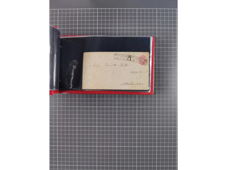 1850/67, kleiner Sammlungsbestand mit Marken, Briefstücken, Einheiten und rund 180 Briefen und Ganzsachen, dabei kleine Numme