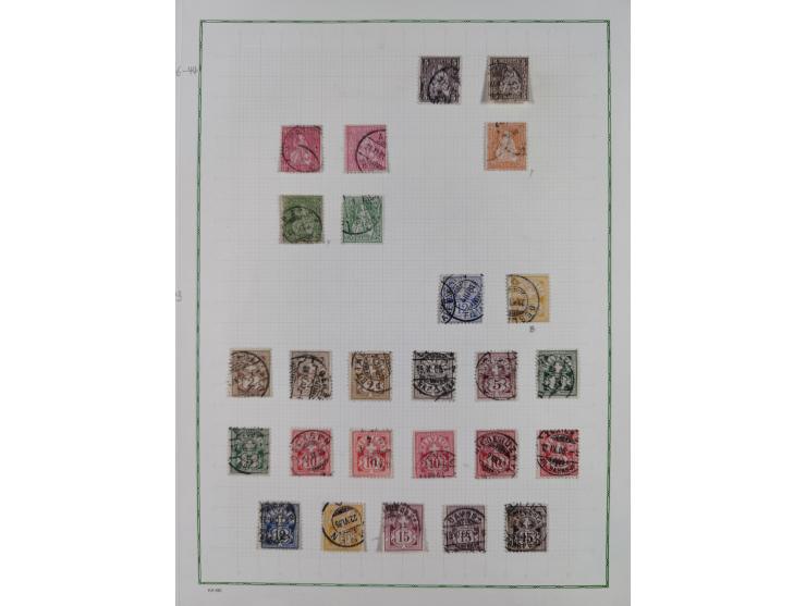 1850/2015 (ca.), gestempelter Sammlungsbestand mit u.a. Mi.5 II, 7 I, 17 Ia, etc., einige Atteste und Befunde