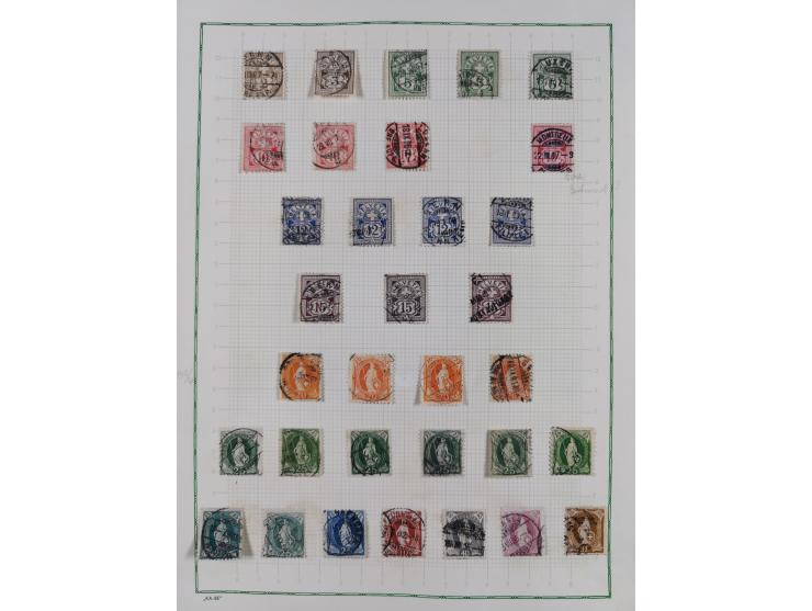 1850/2015 (ca.), gestempelter Sammlungsbestand mit u.a. Mi.5 II, 7 I, 17 Ia, etc., einige Atteste und Befunde