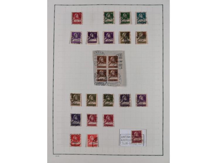 1850/2015 (ca.), gestempelter Sammlungsbestand mit u.a. Mi.5 II, 7 I, 17 Ia, etc., einige Atteste und Befunde