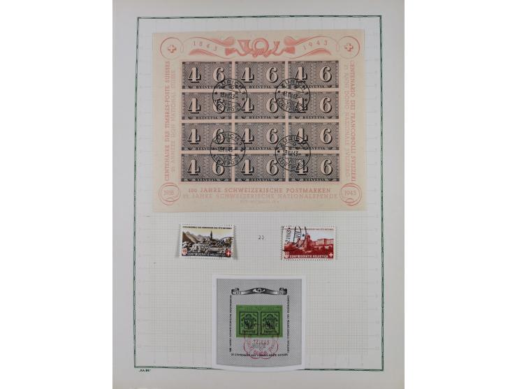 1850/2015 (ca.), gestempelter Sammlungsbestand mit u.a. Mi.5 II, 7 I, 17 Ia, etc., einige Atteste und Befunde