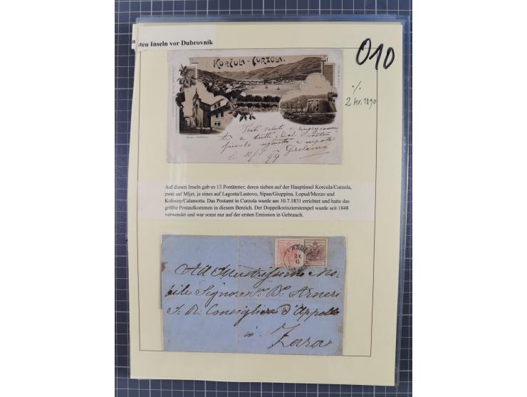 1850/54, 36 Briefe mit der ersten Ausgabe frankiert, dabei viele interessante Stempel und Verwendungen, Farb- und Mehrfachfra