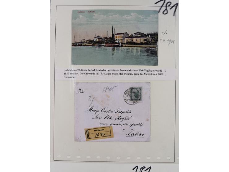 1890/1901, Kronenwährung-Ausgabe Briefsammlung mit 29 Briefen und Karten, viele bessere Frankaturen, Mehrfach- und Mischfrank