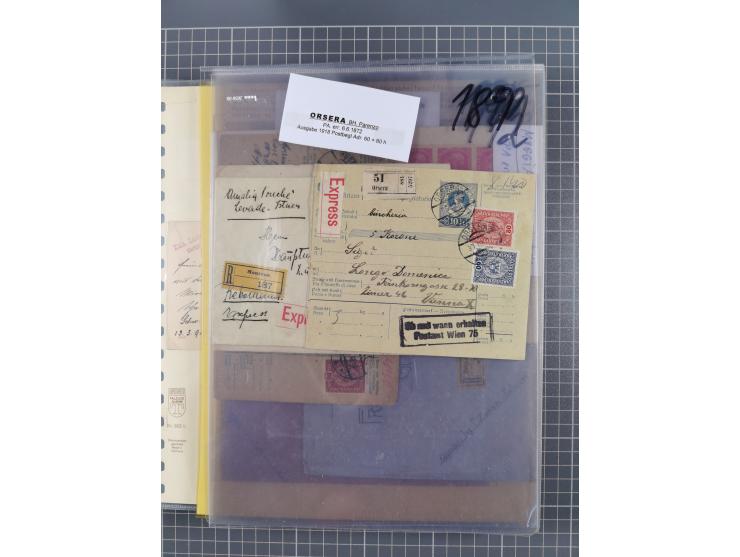 1833/1915 (ca.), postfrische/ungebrauchte und gestempelte Sammlung mit 47 Briefen und Karten, Schwerpunkt Feldpost und später