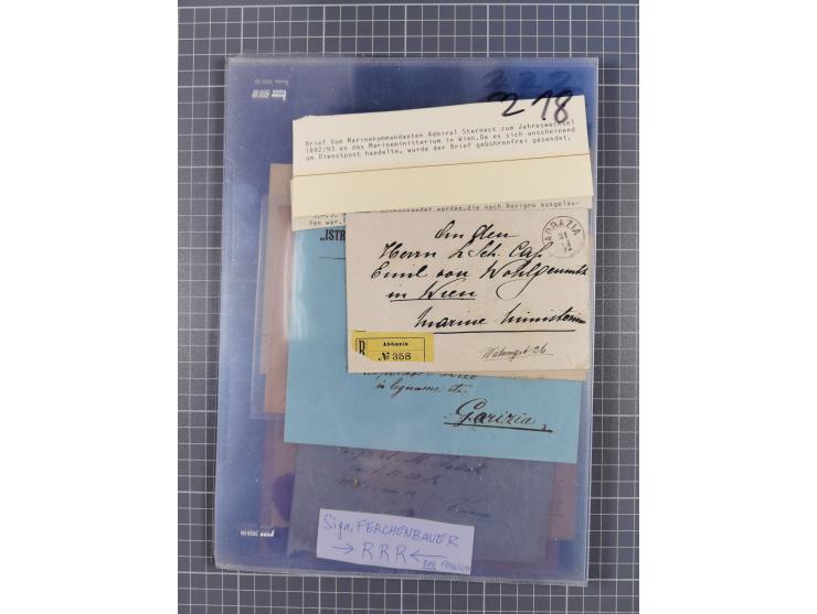 1833/1915 (ca.), postfrische/ungebrauchte und gestempelte Sammlung mit 47 Briefen und Karten, Schwerpunkt Feldpost und später