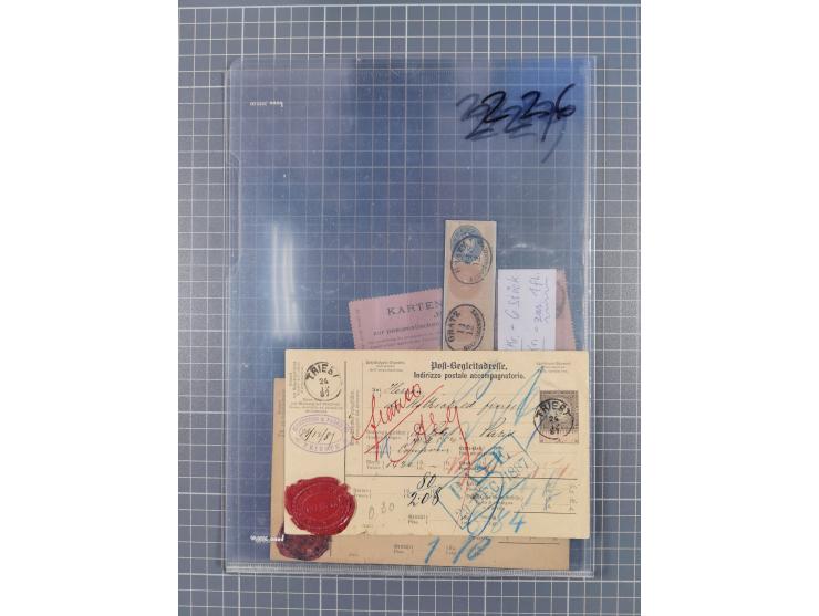 1833/1915 (ca.), postfrische/ungebrauchte und gestempelte Sammlung mit 47 Briefen und Karten, Schwerpunkt Feldpost und später