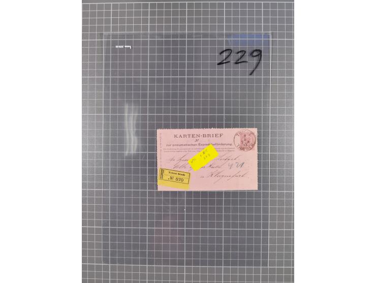 1833/1915 (ca.), postfrische/ungebrauchte und gestempelte Sammlung mit 47 Briefen und Karten, Schwerpunkt Feldpost und später