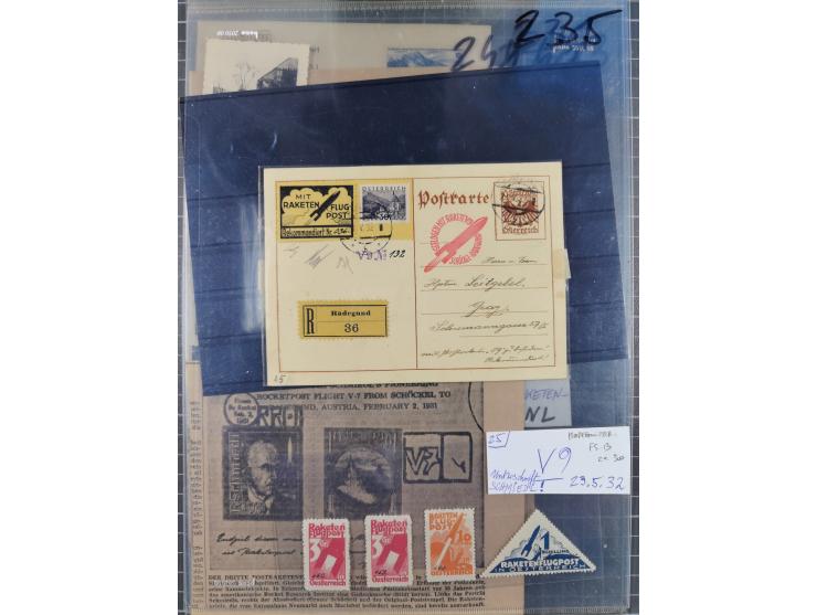 1931/35, Friedrich Schmiedl Rakenpost, Partie mit 8 Briefen und Karten, dabei Hopferwieser-Nr. FS13, FS14c, FS15a, FS20, etc.