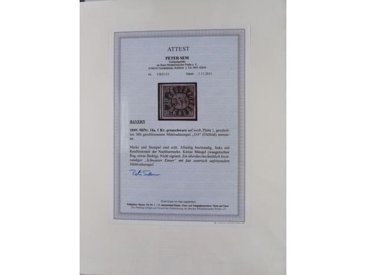 Baden bis Württemberg, interessante, meist ungebrauchte und gestempelte Sammlung inkl. einigen Doubletten mit einigen Briefen