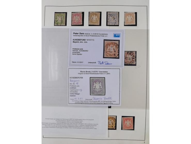 Baden bis Württemberg, interessante, meist ungebrauchte und gestempelte Sammlung inkl. einigen Doubletten mit einigen Briefen