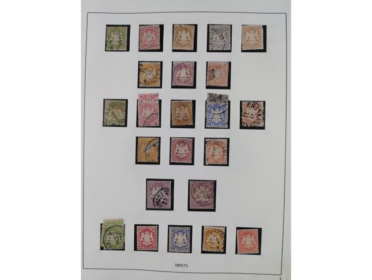 Baden bis Württemberg, interessante, meist ungebrauchte und gestempelte Sammlung inkl. einigen Doubletten mit einigen Briefen