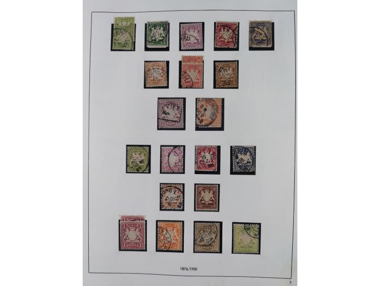 Baden bis Württemberg, interessante, meist ungebrauchte und gestempelte Sammlung inkl. einigen Doubletten mit einigen Briefen