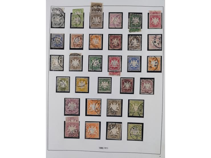 Baden bis Württemberg, interessante, meist ungebrauchte und gestempelte Sammlung inkl. einigen Doubletten mit einigen Briefen