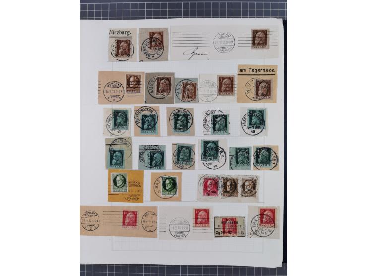 Baden bis Württemberg, interessante, meist ungebrauchte und gestempelte Sammlung inkl. einigen Doubletten mit einigen Briefen
