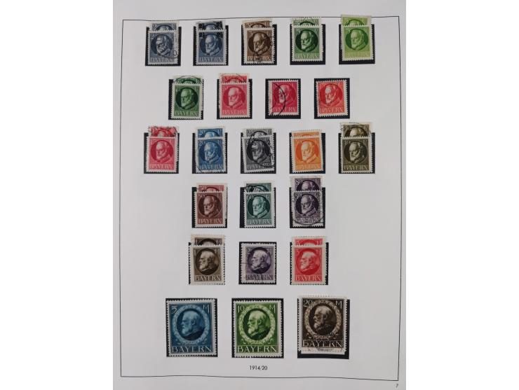 Baden bis Württemberg, interessante, meist ungebrauchte und gestempelte Sammlung inkl. einigen Doubletten mit einigen Briefen
