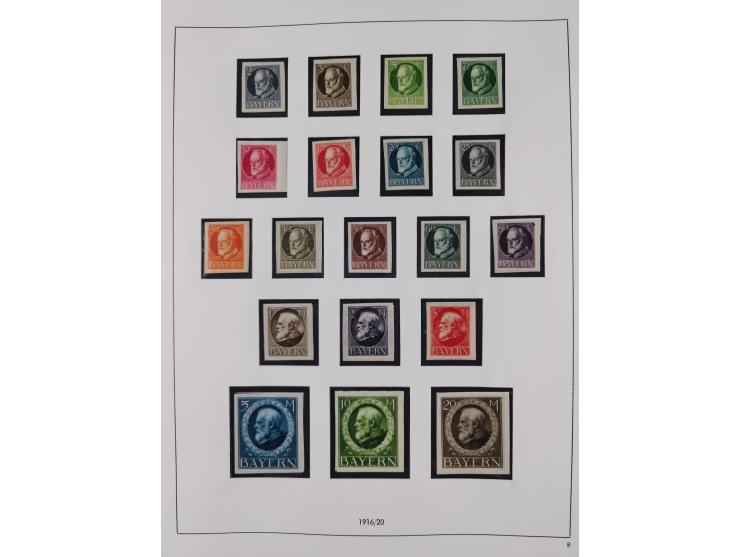 Baden bis Württemberg, interessante, meist ungebrauchte und gestempelte Sammlung inkl. einigen Doubletten mit einigen Briefen