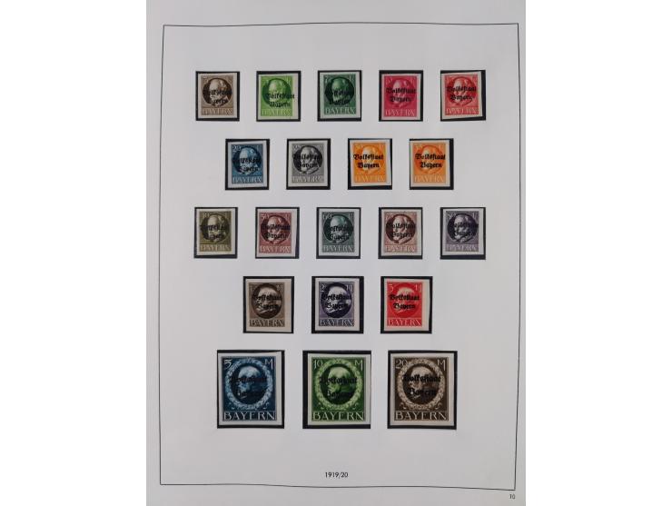 Baden bis Württemberg, interessante, meist ungebrauchte und gestempelte Sammlung inkl. einigen Doubletten mit einigen Briefen