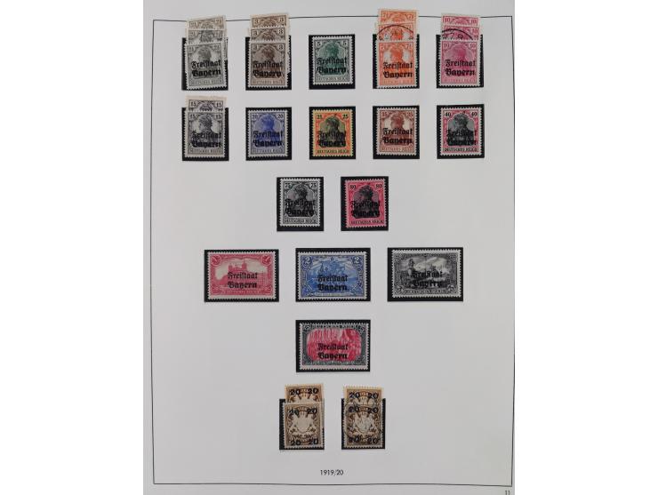 Baden bis Württemberg, interessante, meist ungebrauchte und gestempelte Sammlung inkl. einigen Doubletten mit einigen Briefen