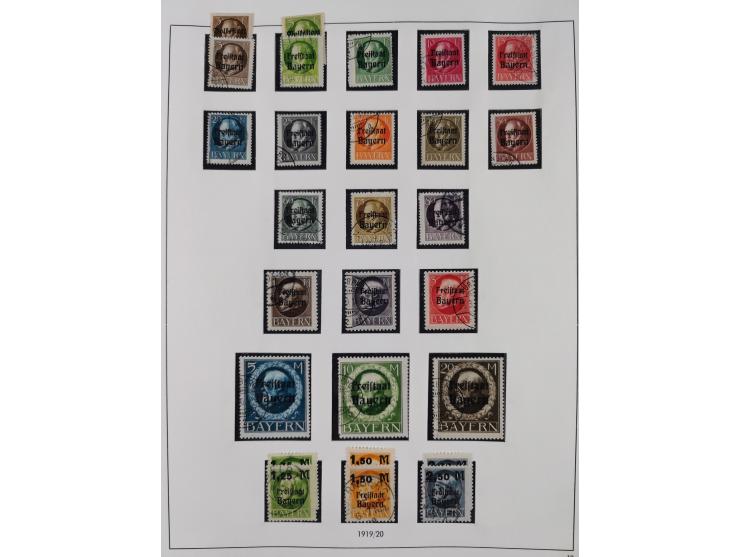 Baden bis Württemberg, interessante, meist ungebrauchte und gestempelte Sammlung inkl. einigen Doubletten mit einigen Briefen