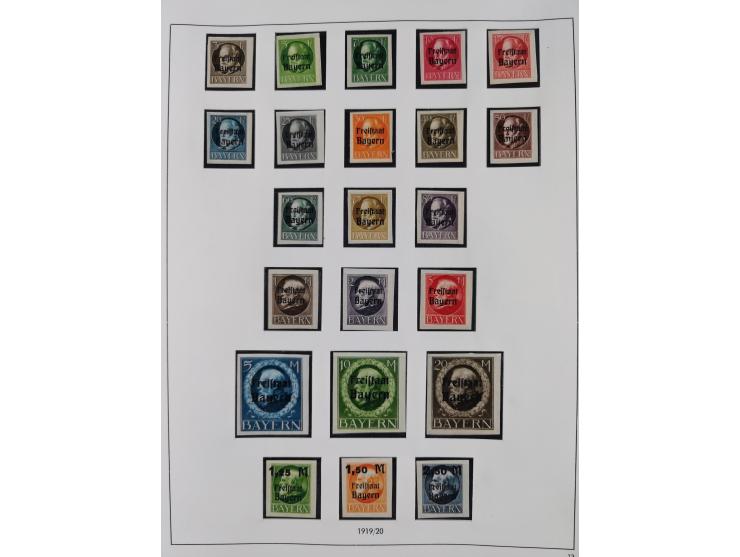 Baden bis Württemberg, interessante, meist ungebrauchte und gestempelte Sammlung inkl. einigen Doubletten mit einigen Briefen