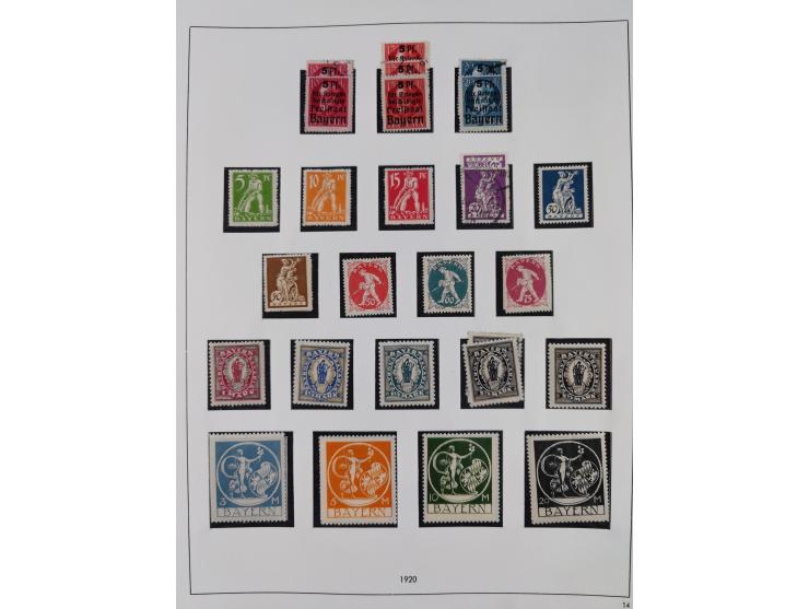 Baden bis Württemberg, interessante, meist ungebrauchte und gestempelte Sammlung inkl. einigen Doubletten mit einigen Briefen