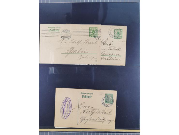 Baden bis Württemberg, interessante, meist ungebrauchte und gestempelte Sammlung inkl. einigen Doubletten mit einigen Briefen