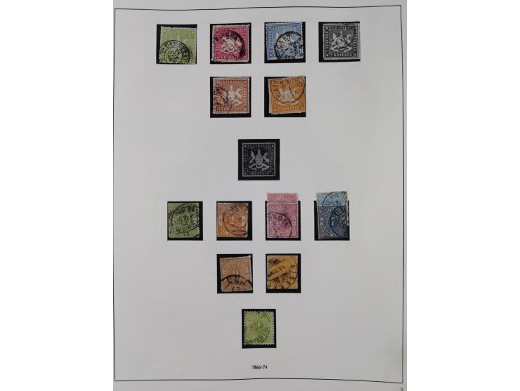 Baden bis Württemberg, interessante, meist ungebrauchte und gestempelte Sammlung inkl. einigen Doubletten mit einigen Briefen