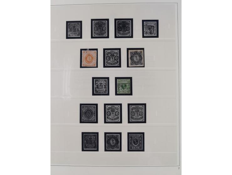 Baden bis Württemberg, interessante, meist ungebrauchte und gestempelte Sammlung inkl. einigen Doubletten mit einigen Briefen