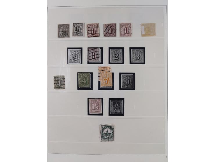 Baden bis Württemberg, interessante, meist ungebrauchte und gestempelte Sammlung inkl. einigen Doubletten mit einigen Briefen