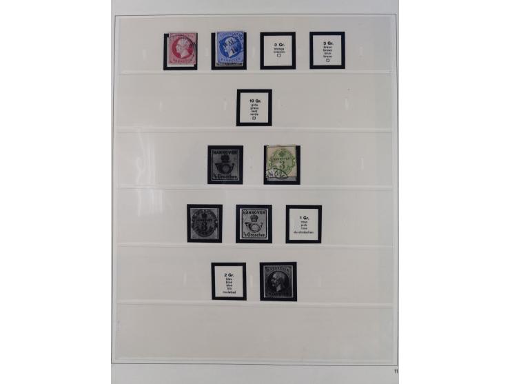 Baden bis Württemberg, interessante, meist ungebrauchte und gestempelte Sammlung inkl. einigen Doubletten mit einigen Briefen