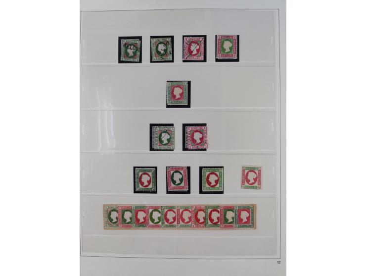 Baden bis Württemberg, interessante, meist ungebrauchte und gestempelte Sammlung inkl. einigen Doubletten mit einigen Briefen