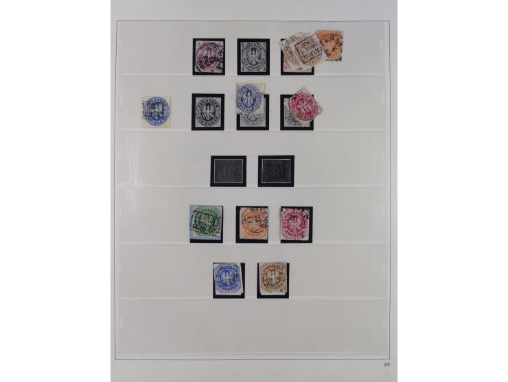 Baden bis Württemberg, interessante, meist ungebrauchte und gestempelte Sammlung inkl. einigen Doubletten mit einigen Briefen