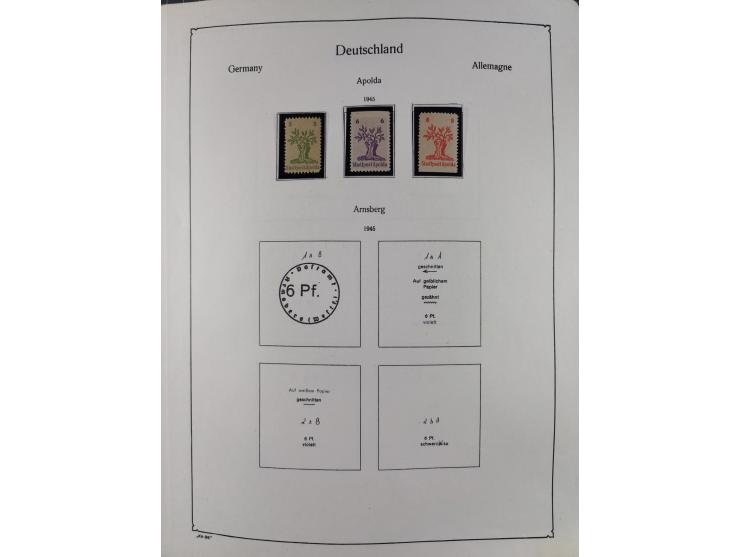 1945/59, meist postfrische und teils ungebrauchte/gestempelte Sammlung mit vielen meist kompletten Sätzen und Gebieten, ab Lo