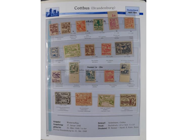 1945/59, meist postfrische und teils ungebrauchte/gestempelte Sammlung mit vielen meist kompletten Sätzen und Gebieten, ab Lo