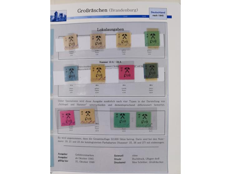 1945/59, meist postfrische und teils ungebrauchte/gestempelte Sammlung mit vielen meist kompletten Sätzen und Gebieten, ab Lo