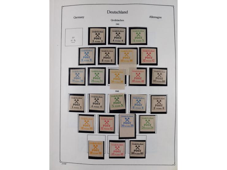 1945/59, meist postfrische und teils ungebrauchte/gestempelte Sammlung mit vielen meist kompletten Sätzen und Gebieten, ab Lo