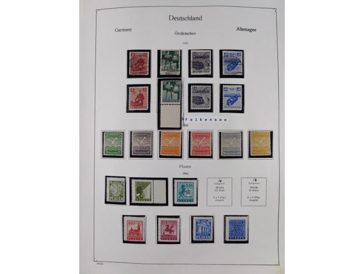 1945/59, meist postfrische und teils ungebrauchte/gestempelte Sammlung mit vielen meist kompletten Sätzen und Gebieten, ab Lo