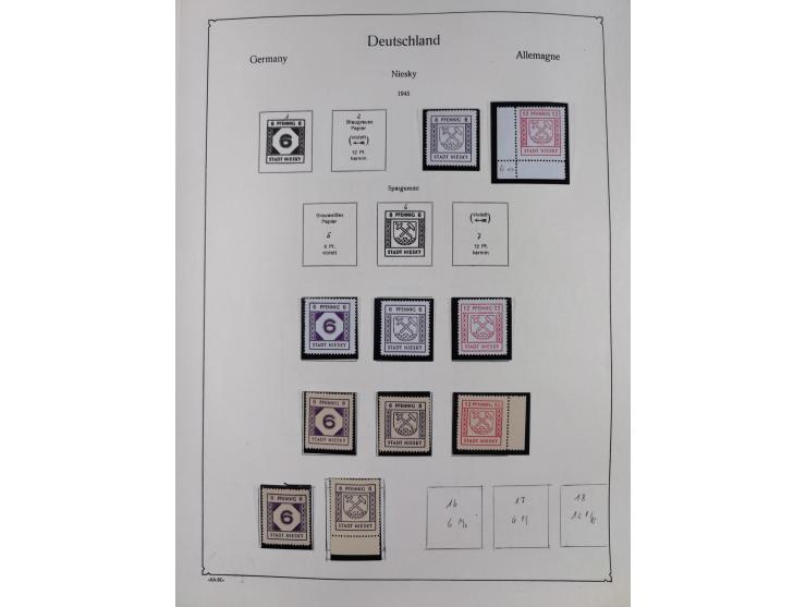 1945/59, meist postfrische und teils ungebrauchte/gestempelte Sammlung mit vielen meist kompletten Sätzen und Gebieten, ab Lo