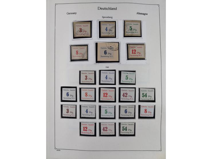 1945/59, meist postfrische und teils ungebrauchte/gestempelte Sammlung mit vielen meist kompletten Sätzen und Gebieten, ab Lo