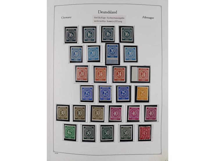 1945/59, meist postfrische und teils ungebrauchte/gestempelte Sammlung mit vielen meist kompletten Sätzen und Gebieten, ab Lo