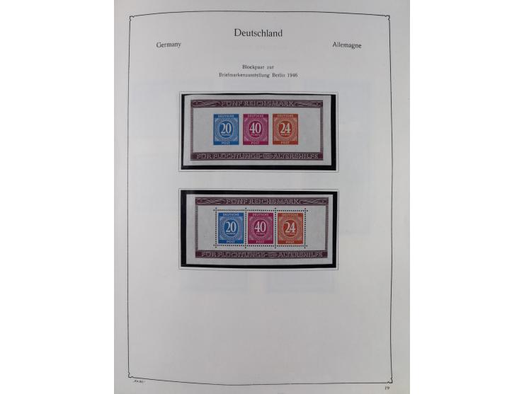 1945/59, meist postfrische und teils ungebrauchte/gestempelte Sammlung mit vielen meist kompletten Sätzen und Gebieten, ab Lo